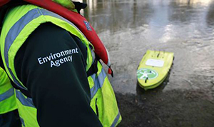Environment agency worker