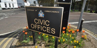 Chistchurch Borough Council sign