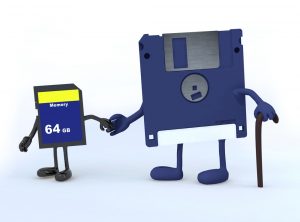 Document digitisation: a young memory card helps an ageing floppy disc